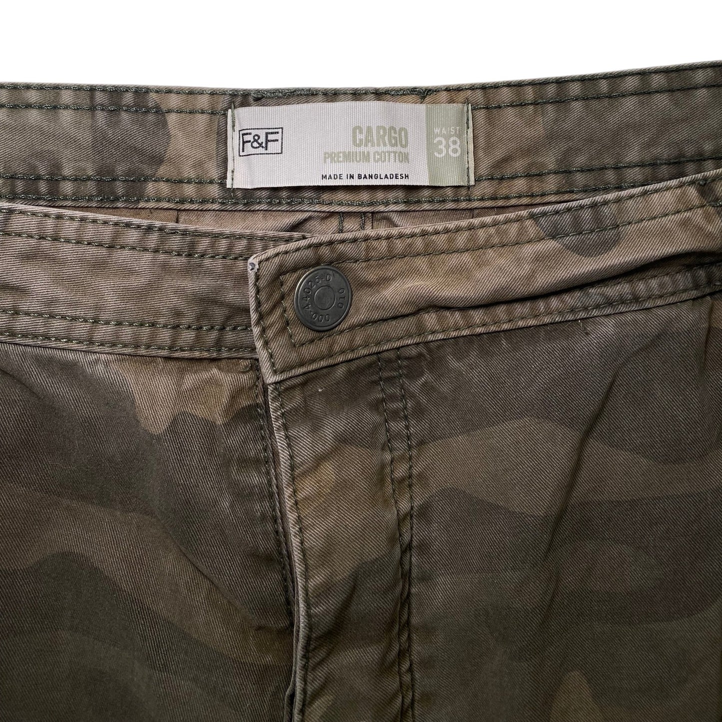 F&F Premium Cotton Camo Cargo Shorts