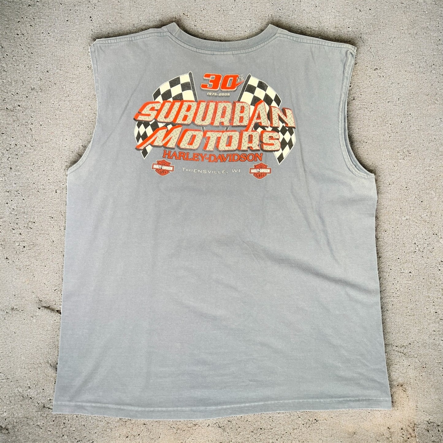 Harley Davidson Thiensville Blue Sleeveless T-shirt