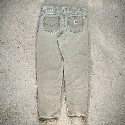 Carhartt Distressed Green Jeans