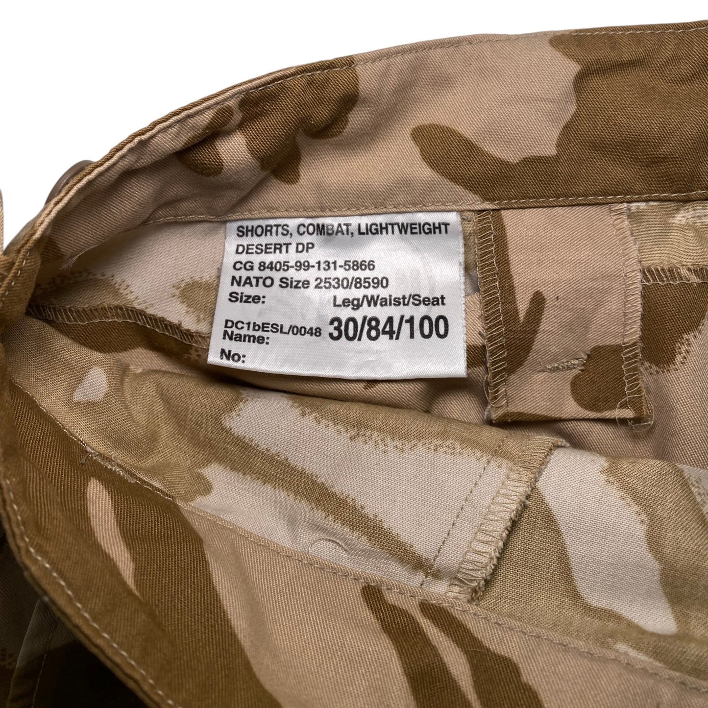 British Military Desert DPM Combat Lightweight Shorts