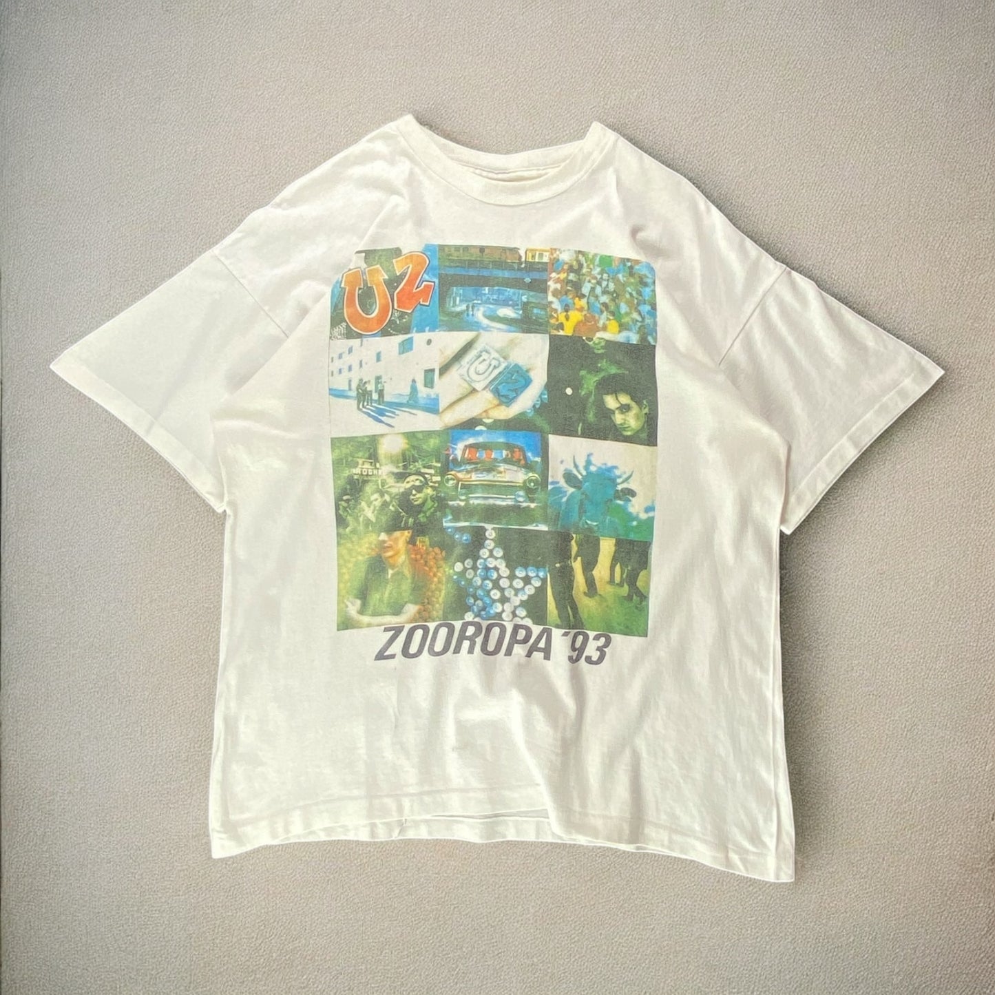 1993 Vintage U2 Zooropa White T-shirt