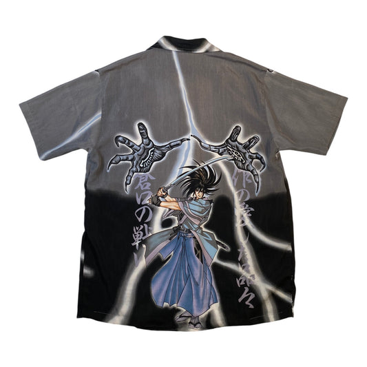 Y2K Guo Zhi Ting Anime Samurai Button-Up Shirt