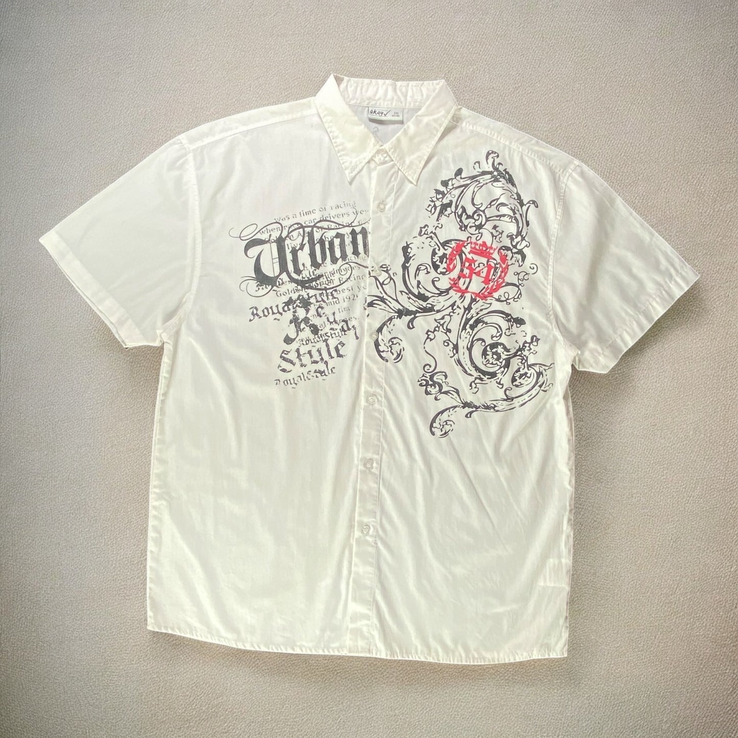 Okay ✓ Urban Style White Shirt