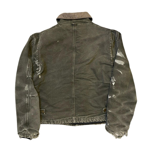 Vintage Carhartt Distressed Green Detroit Jacket