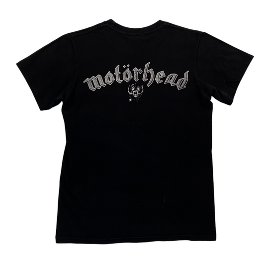 Digg It Thrift & Vintage black Motörhead heavy metal band t-shirt with graphic logo on the back