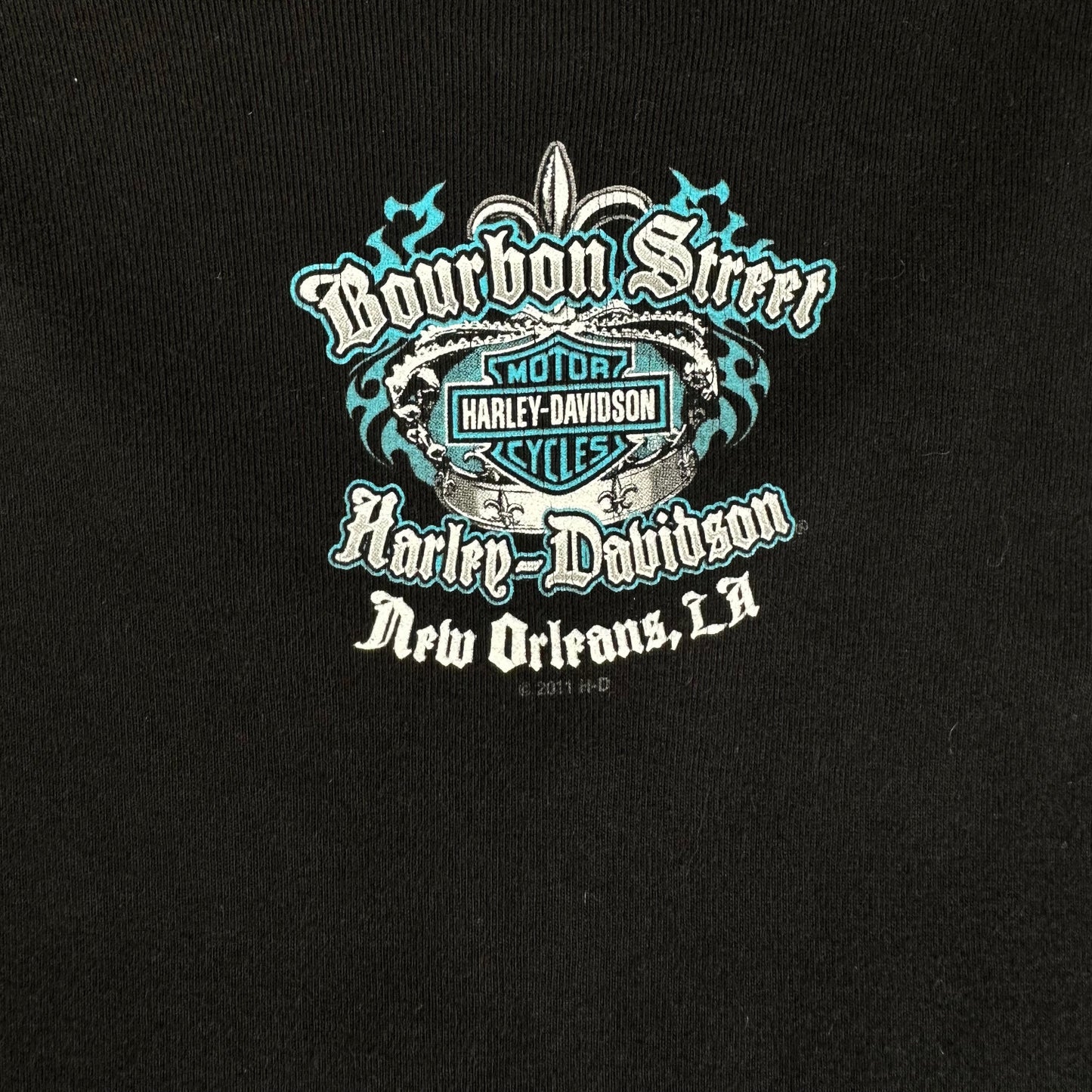 Harley-Davidson Bourbon Street New Orleans Black Tank Top T-shirt