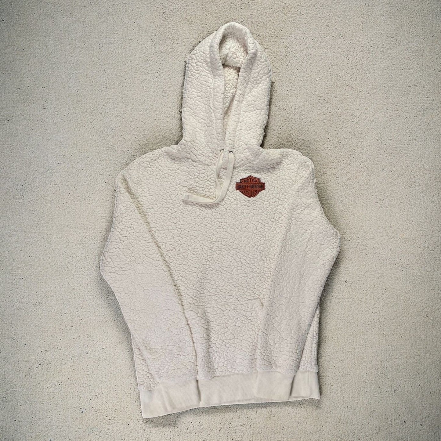 Harley Davidson White Wool Hoodie
