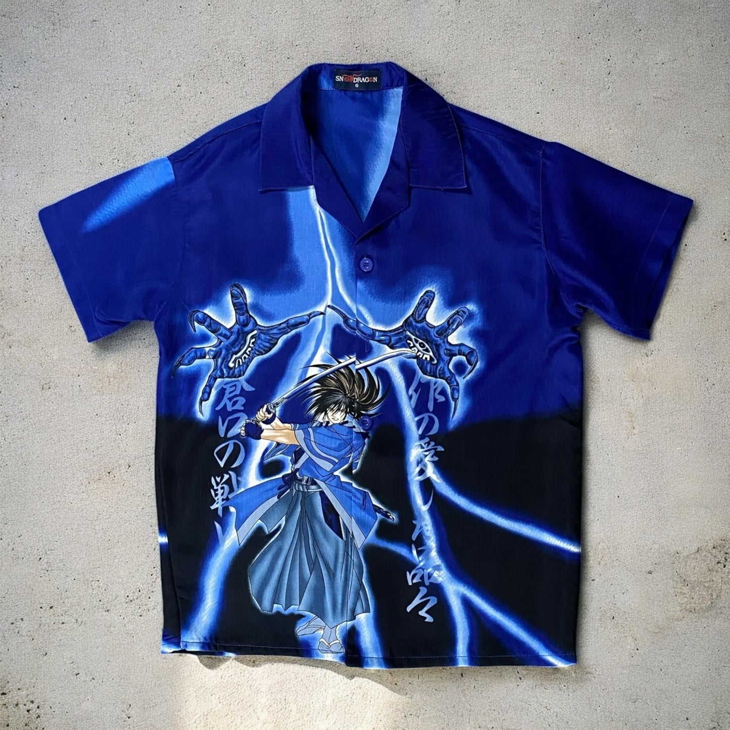 Snow Dragon Graphic Blue Shirt