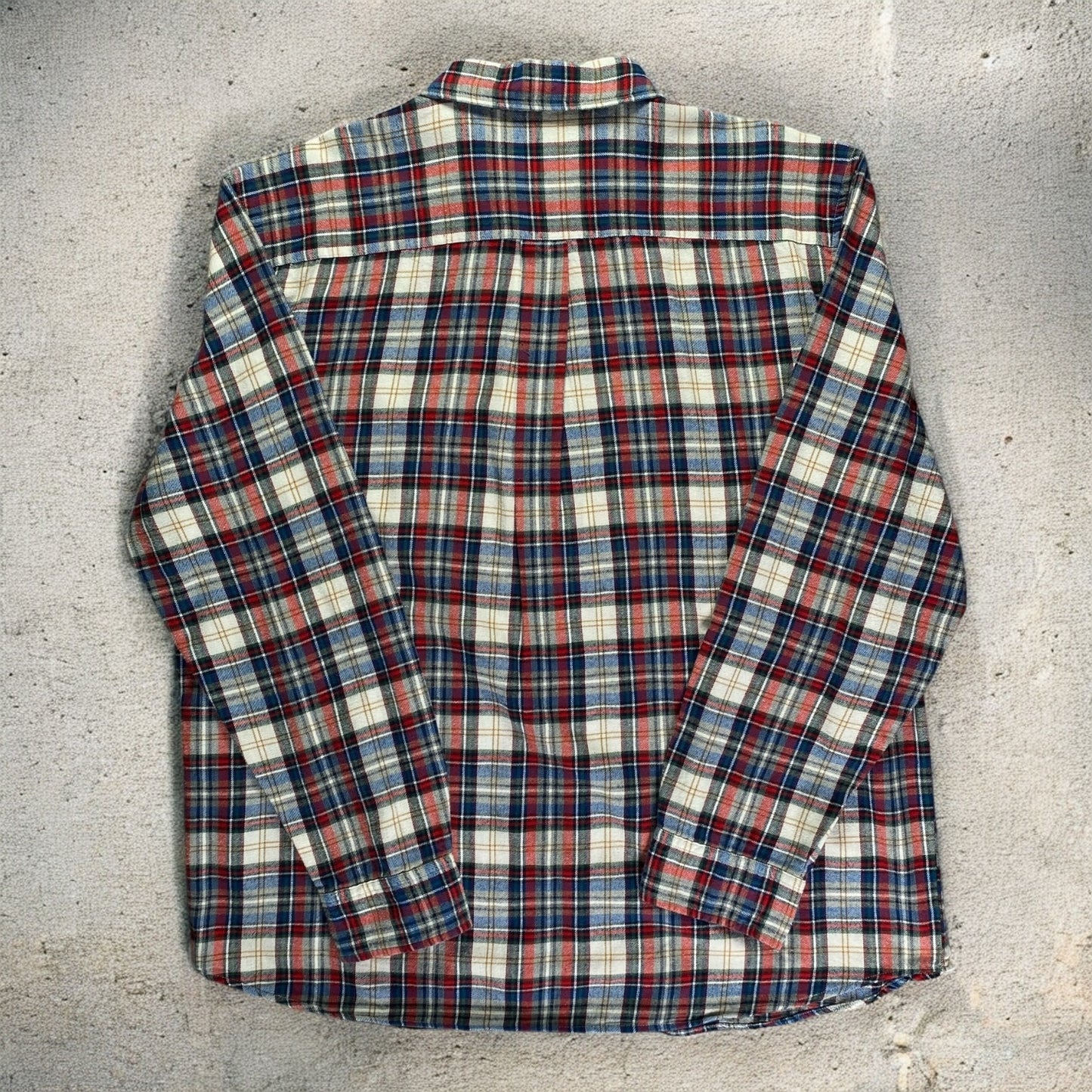 St. John's Bay Button-Down Flannel Shirt Multi Plaid
