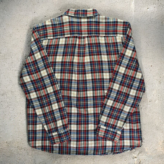 St. John's Bay Button-Down Flannel Shirt Multi Plaid