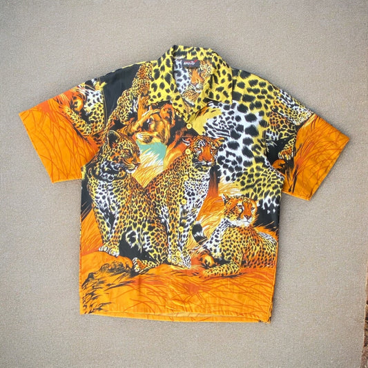 Sport Cheetah Tiger Animal Print Shirt