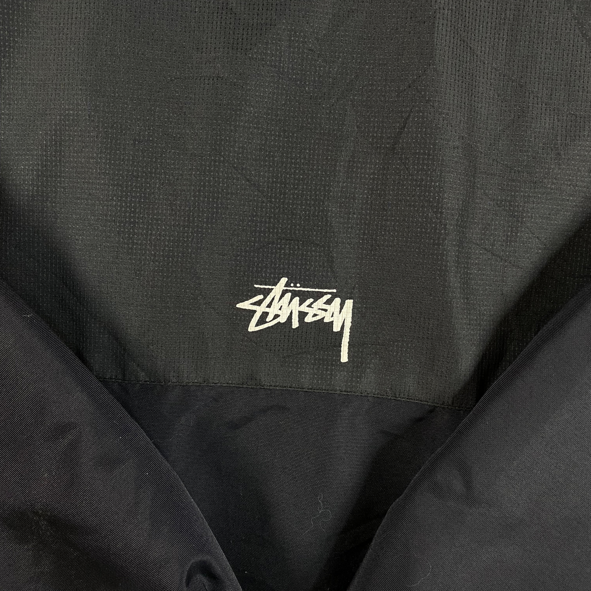 Stüssy World Tour Two-Tone Black Lightweight Windbreaker Jacket