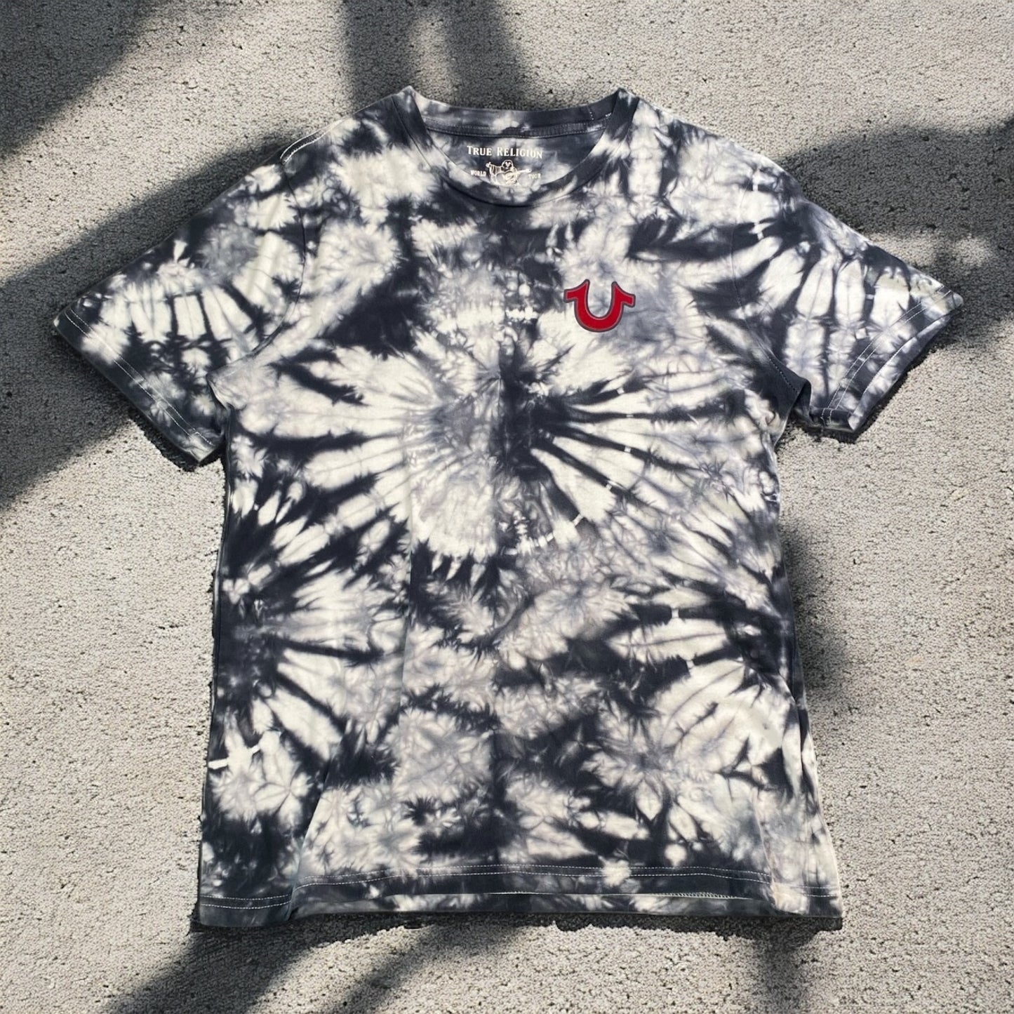 True Religion Black and White Dye T-shirt
