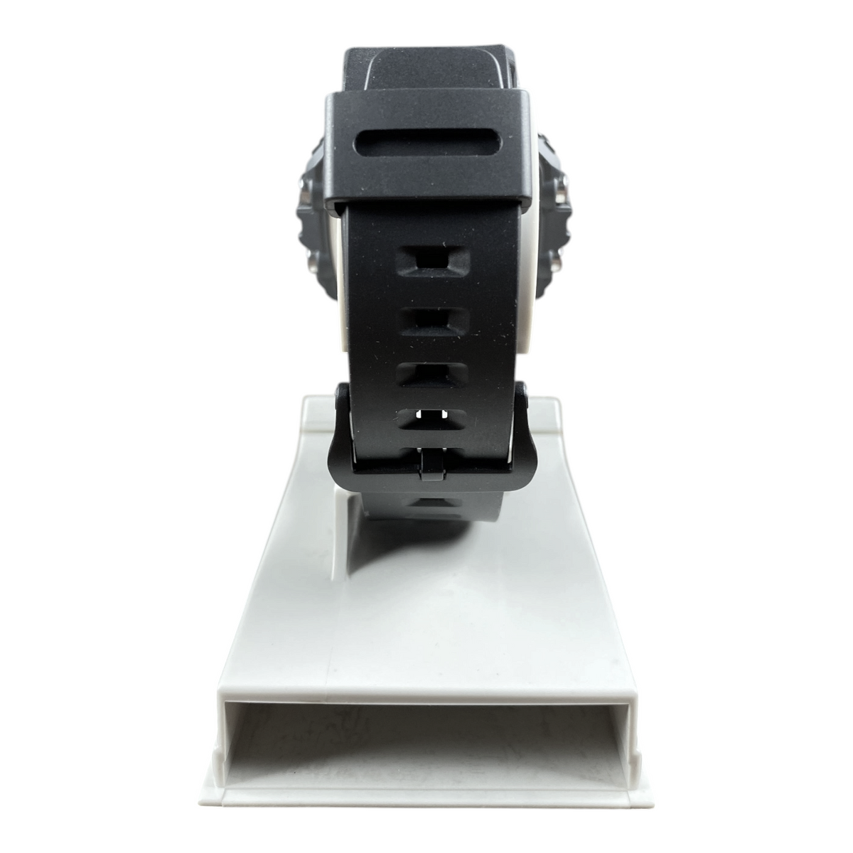 Digg It Thrift & Vintage custom Casio WS-1700H Tactical Sonar watch featuring a black resin strap, rear view