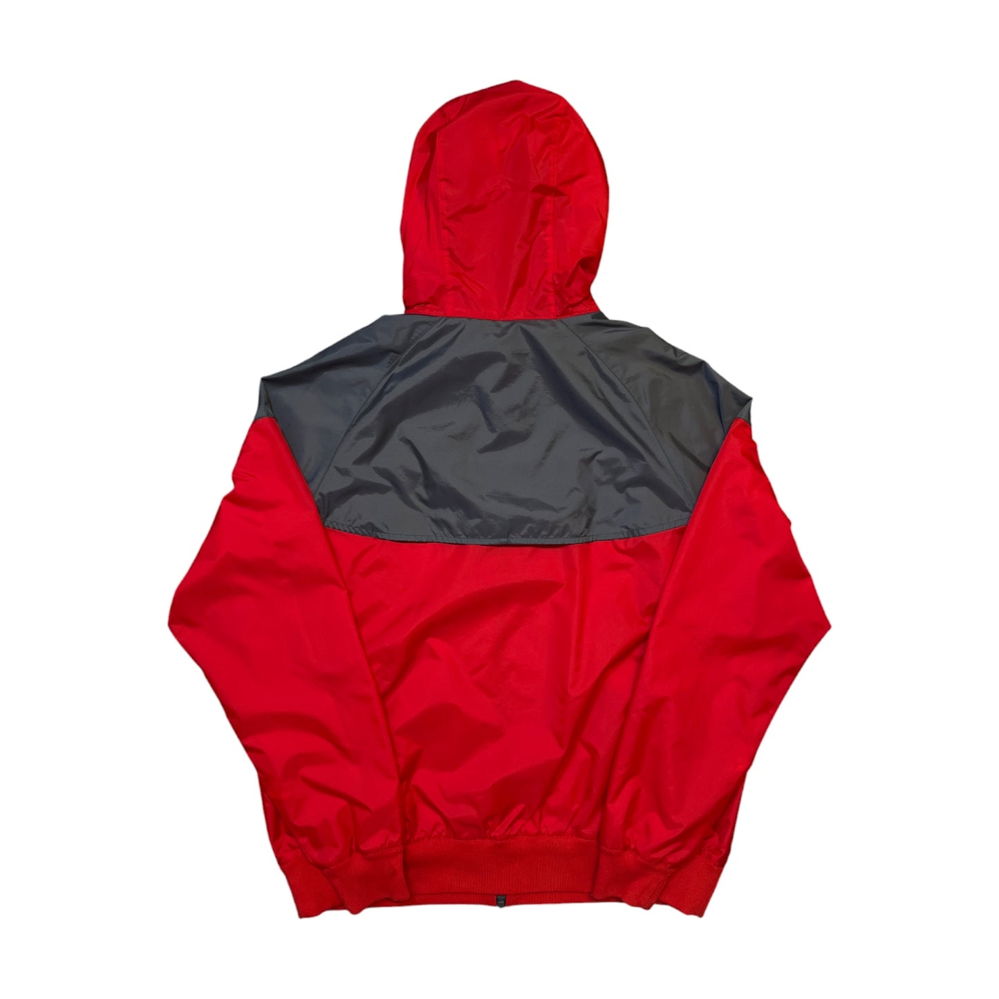 Nike Red/Grey Zip-Up Hooded Windbreaker