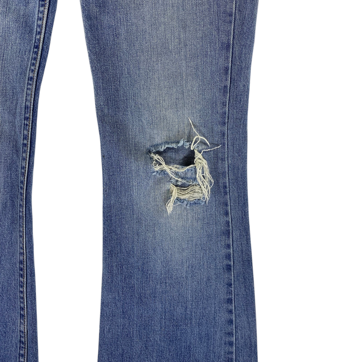 Levi's Orange Tab Distressed Low/Mid Rise Flare Jeans
