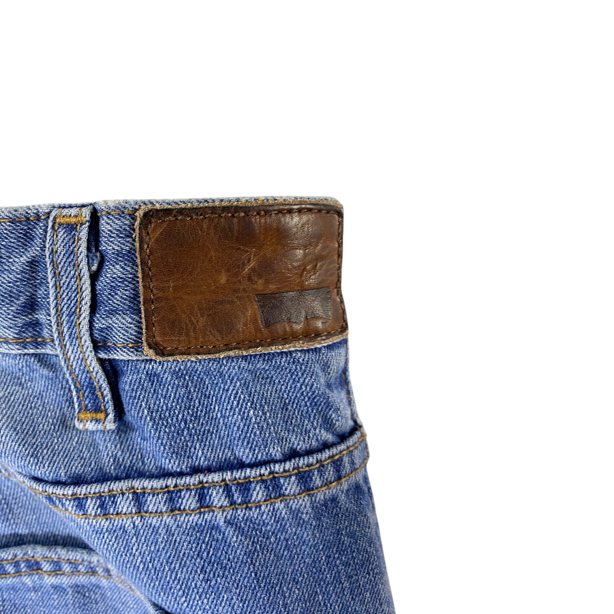 Levi's Orange Tab Distressed Low/Mid Rise Flare Jeans