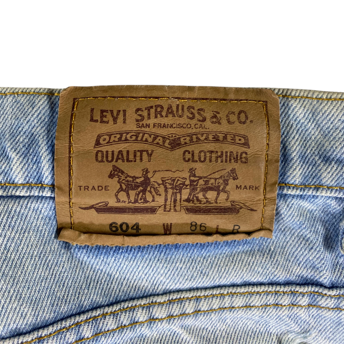 Levi's 604 Orange Tab Straight Leg Jeans