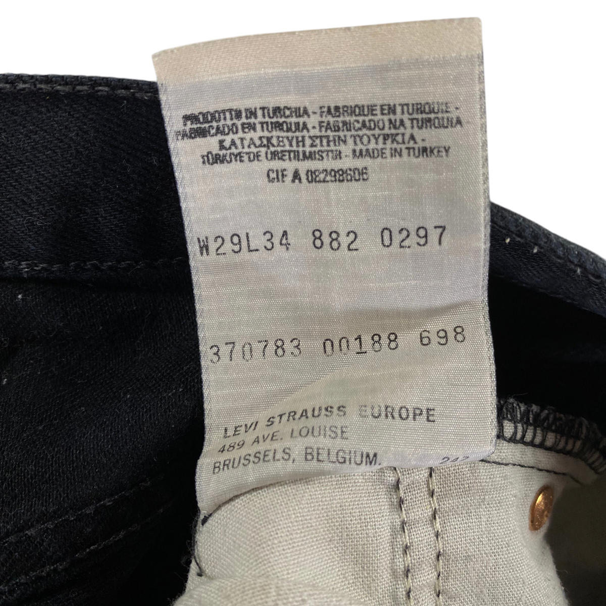 Levi's 882 Orange Tab High Rise Slim Tapered Mom Jeans