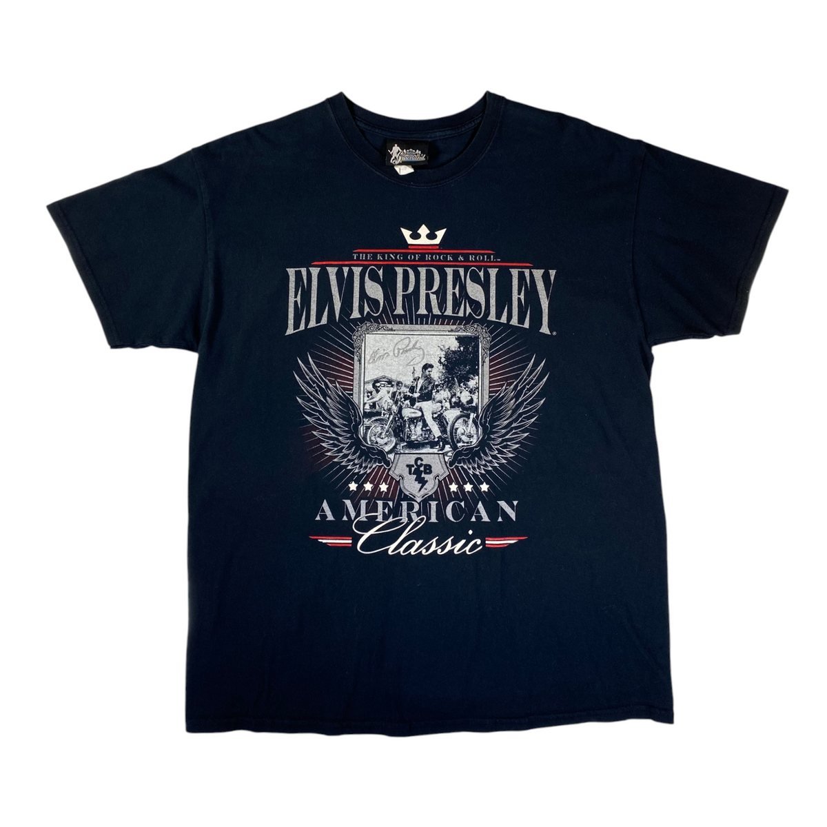 Elvis Presley Graceland "The King of Rock & Roll" Graphic T-Shirt