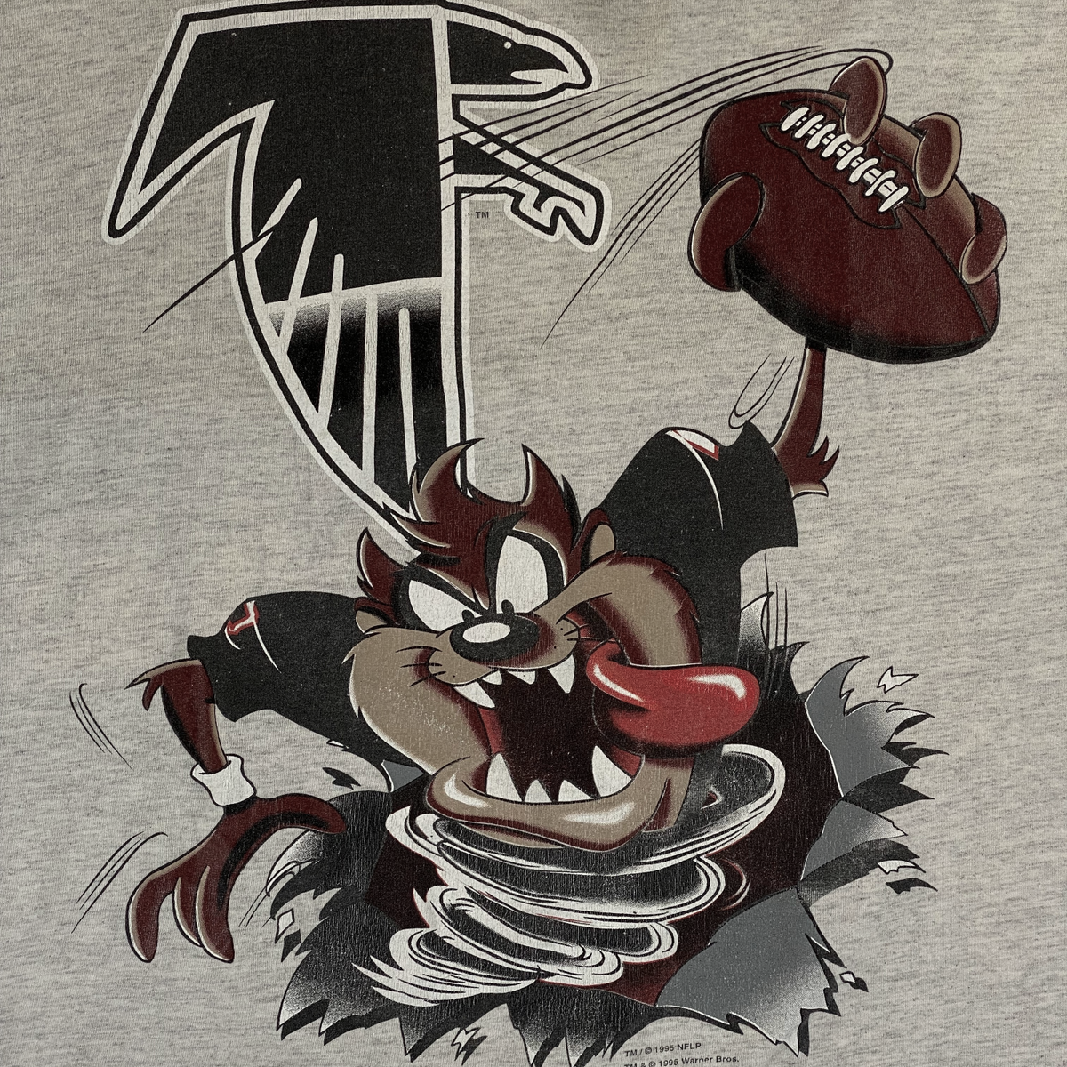 Vintage 1995 Looney Tunes x NFL Atlanta Falcons Taz Graphic T-Shirt