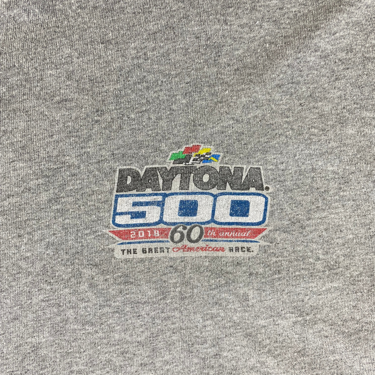NASCAR Daytona 500 60th Annual 2018 American Flag Graphic Racing T-Shirt