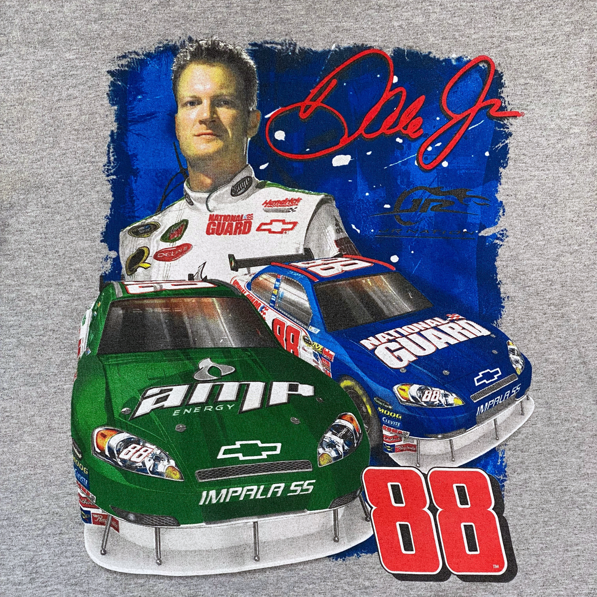 NASCAR Dale Earnhardt Jr. #88 AMP Energy / National Guard 2008 Double-Sided Racing T-Shirt