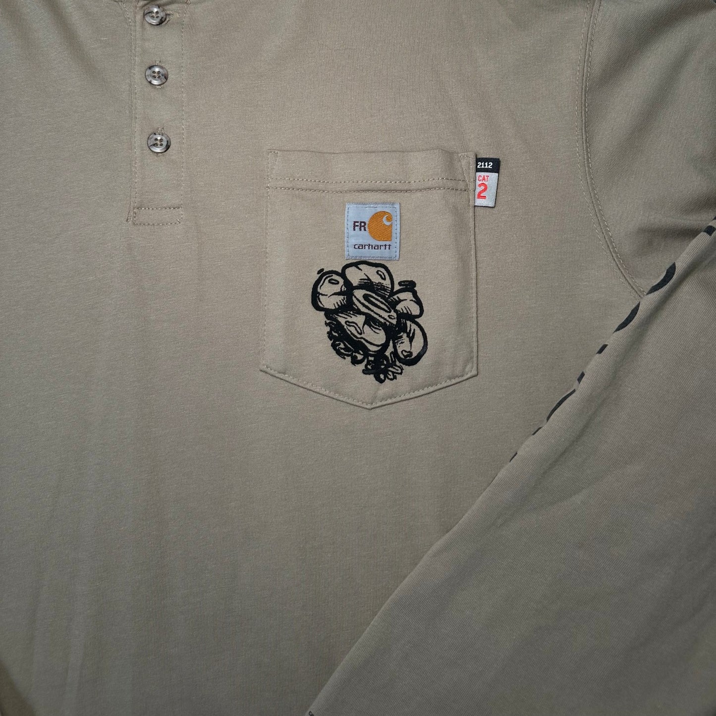 Carhartt Floral tagged Surerus Murphy Beige Long Sleeve T-shirt