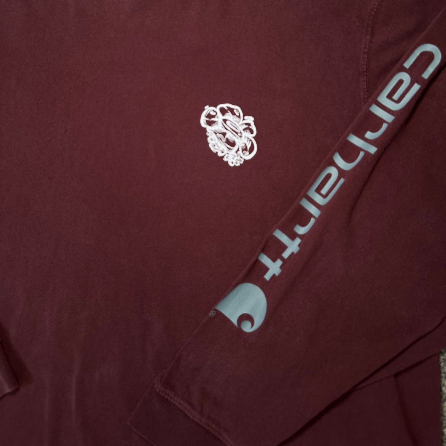 Carhartt Floral tagged Maroon Long Sleeve T-shirt