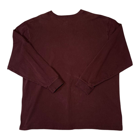 Carhartt Floral tagged Maroon Long Sleeve T-shirt