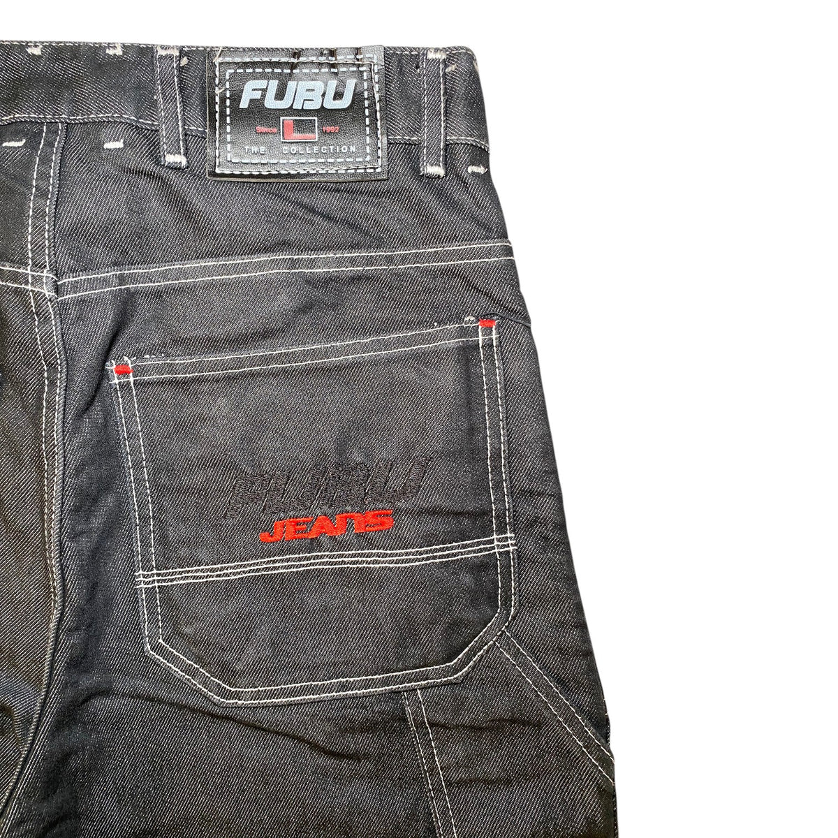 FUBU Reversible Contrast Stitch Baggy Y2K Jeans