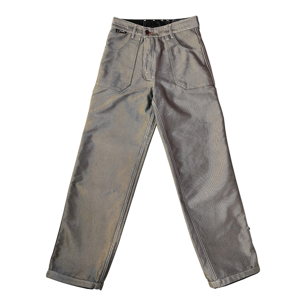 FUBU Reversible Contrast Stitch Baggy Y2K Jeans