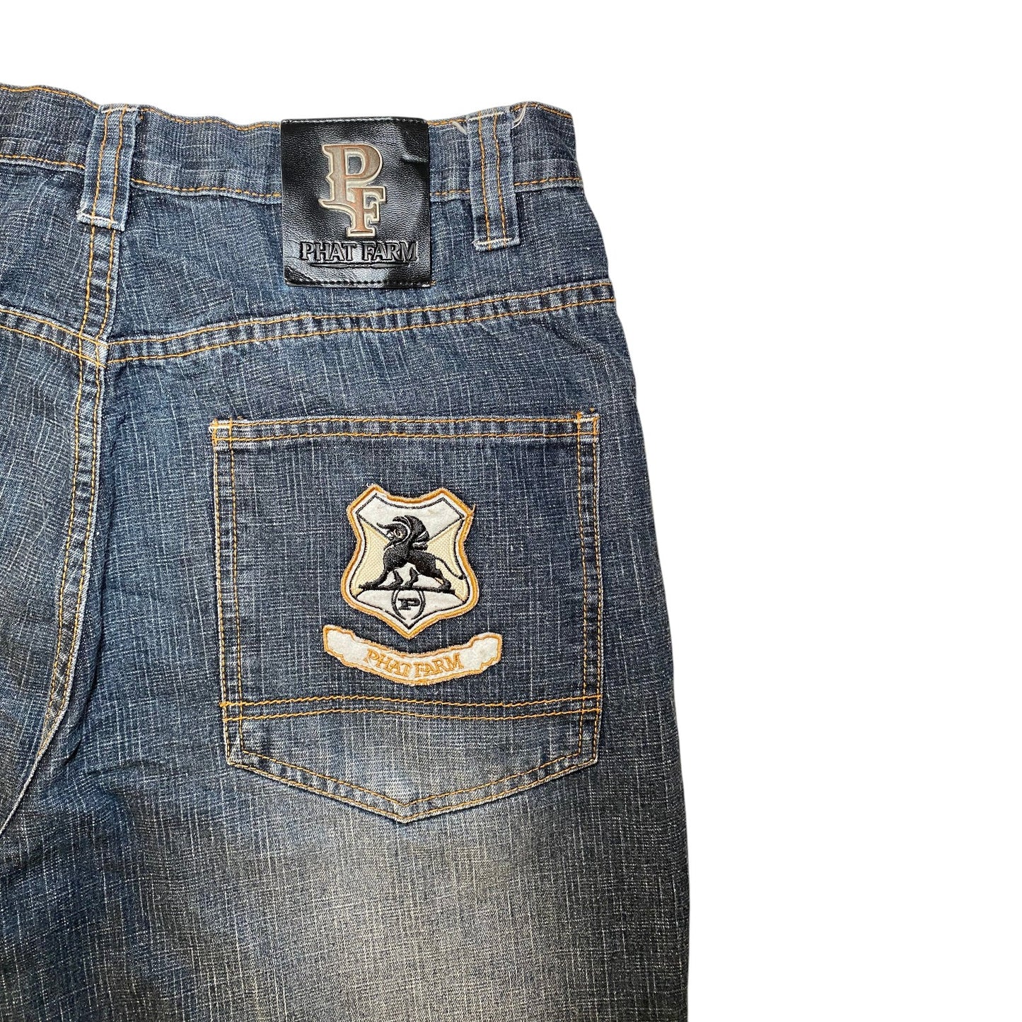 Phat Farm Classic American Flava Baggy Y2K Jeans