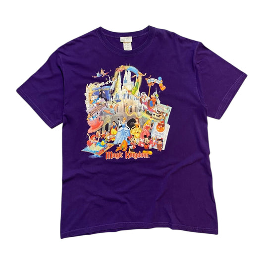 Vintage Walt Disney Magic Kingdom Graphic Purple T-Shirt