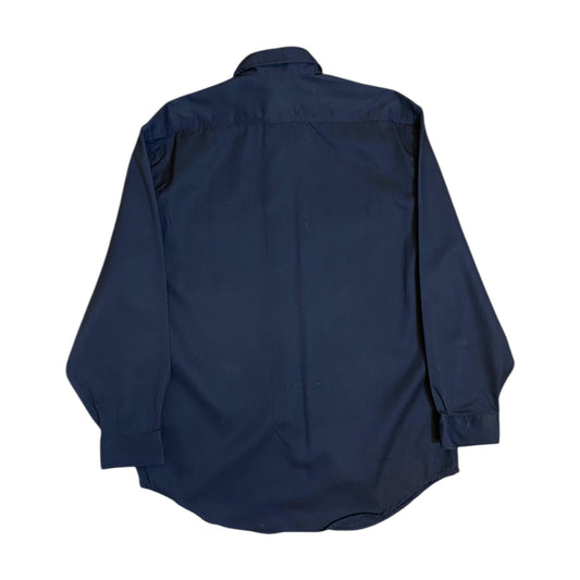 Carhartt Zenith Tech Long Sleeve Button Up Navy Shirt