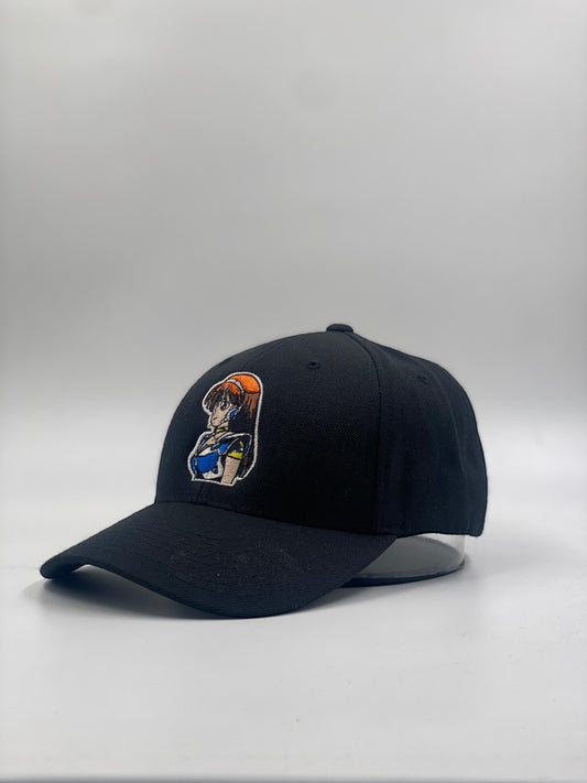 Anime Girl Graphic Black Cap