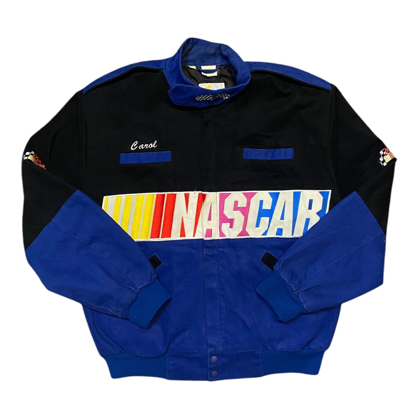 NASACAR Black/Blue Racing Jacket