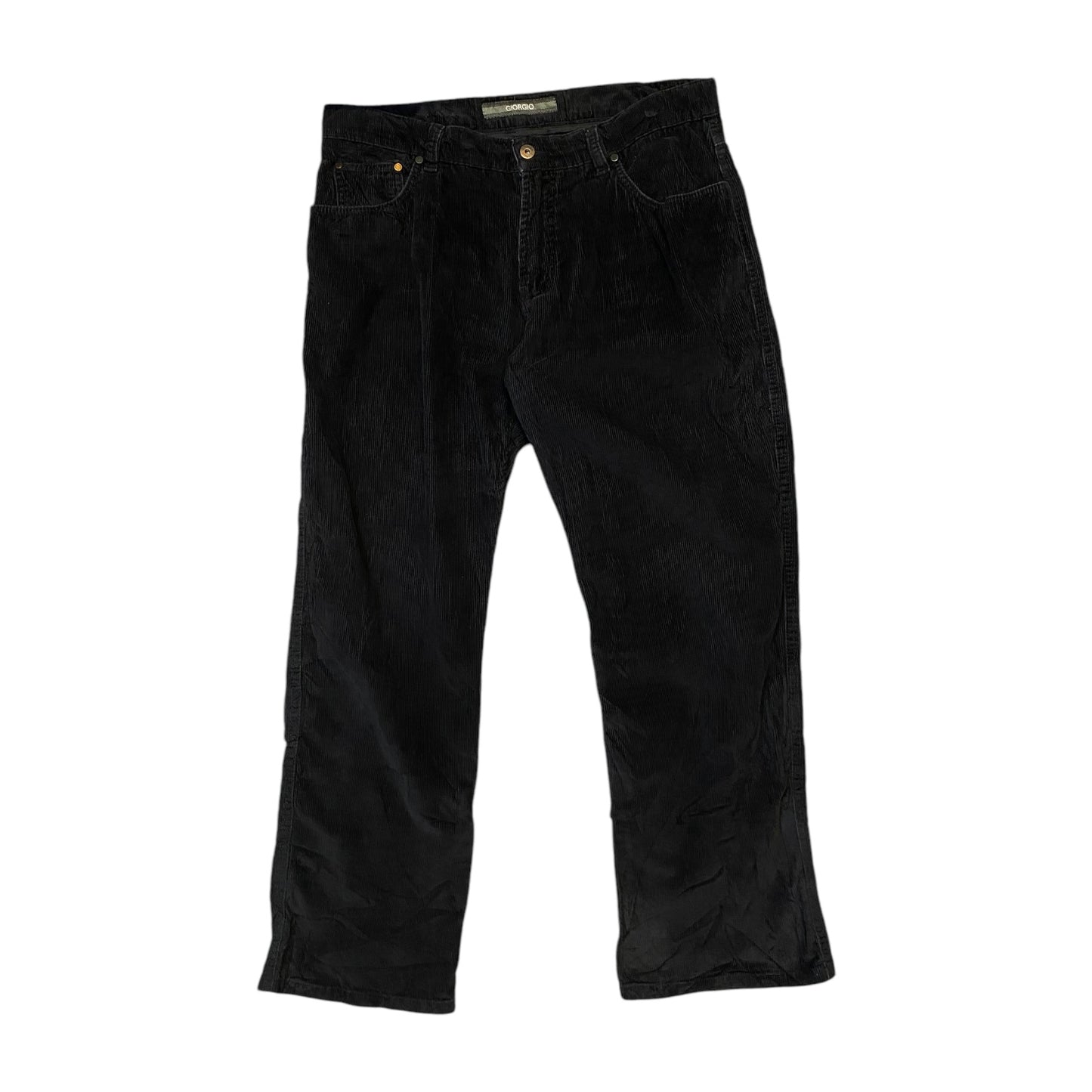 Giorgio Black Corduroy Pants