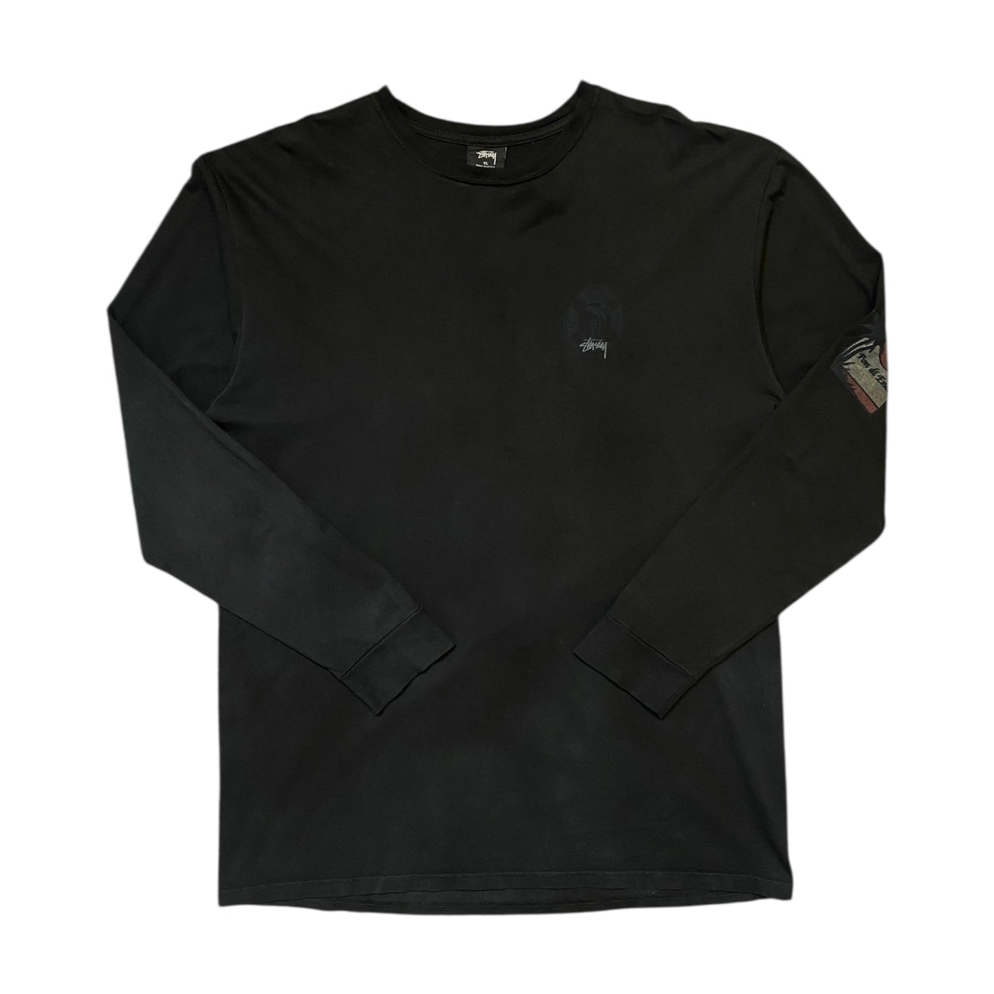 Stussy Skull & Dice Black Longsleeve T-Shirt