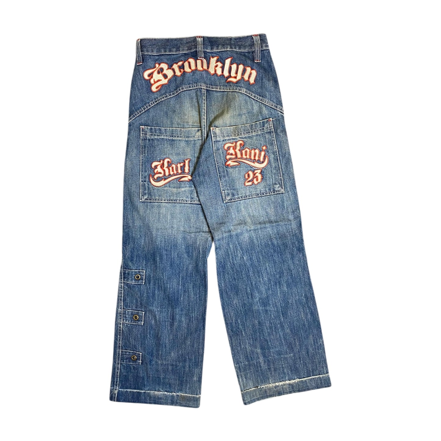 Vintage Karl Kani Brooklyn Embroidered Jeans