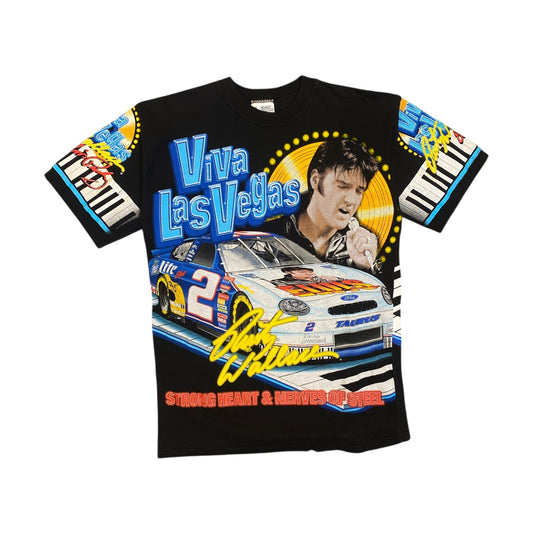 1998 Rusty Wallace x Elvis Presley Nascar Las Vegas T-shirt
