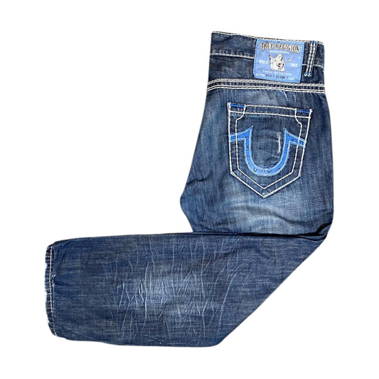 True Religion Section Super T Ripped Jeans