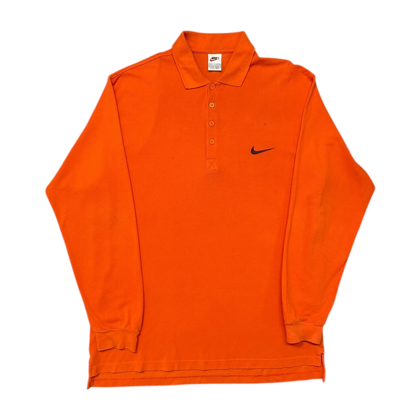 Nike Orange Long Sleeve Collared T-Shirt