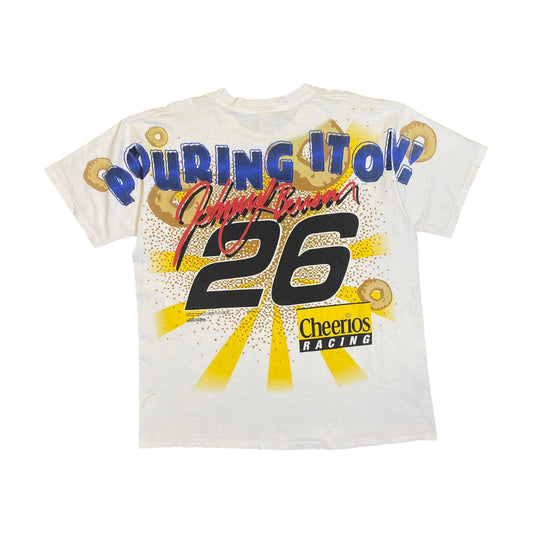 90's Vintage Johnny Benson Cheerios Racing Pouring It On T-Shirt