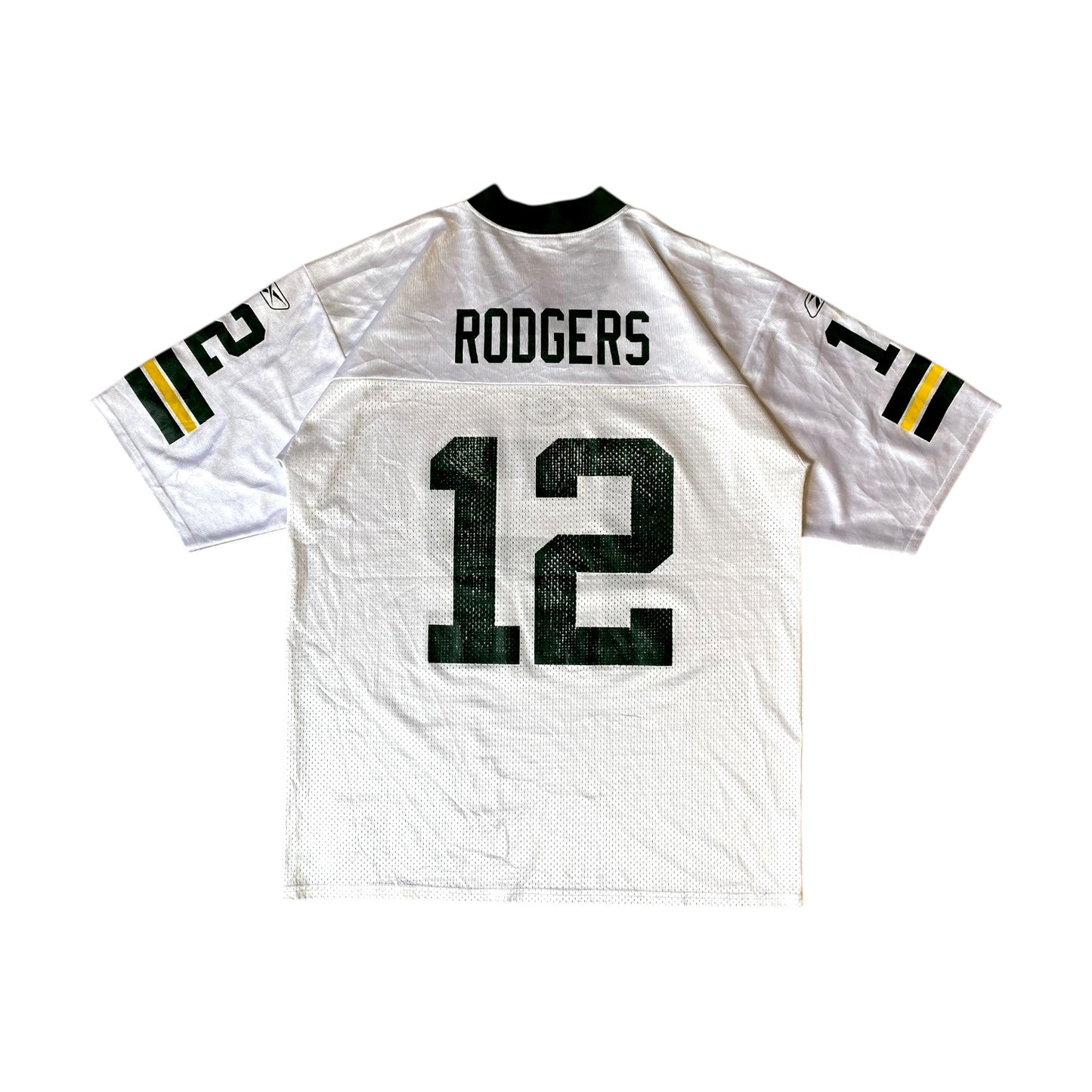 NFL Packers #12 Rodgers White Jersey