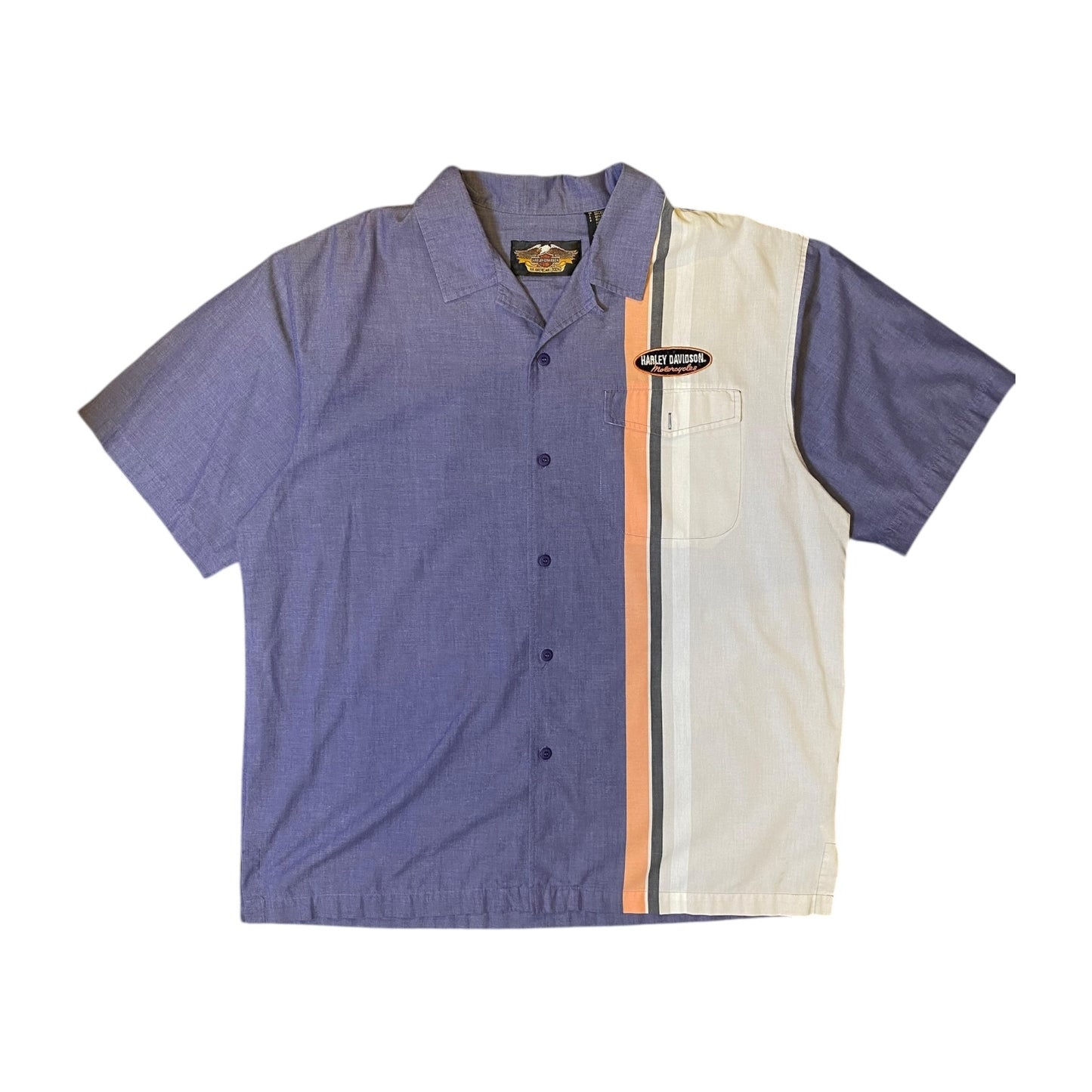 Harley Davidson Purple Button Up T-Shirt