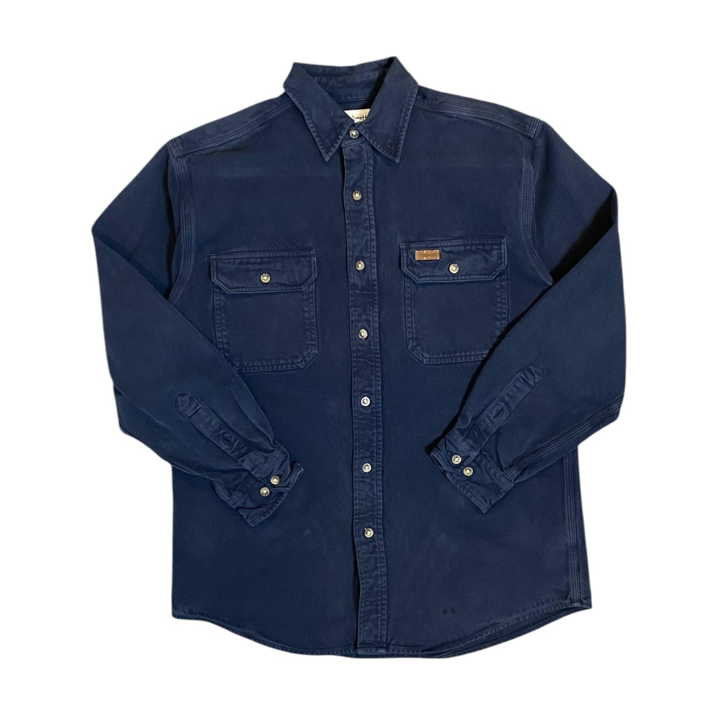 Carhartt Navy Button Up Long Sleeve