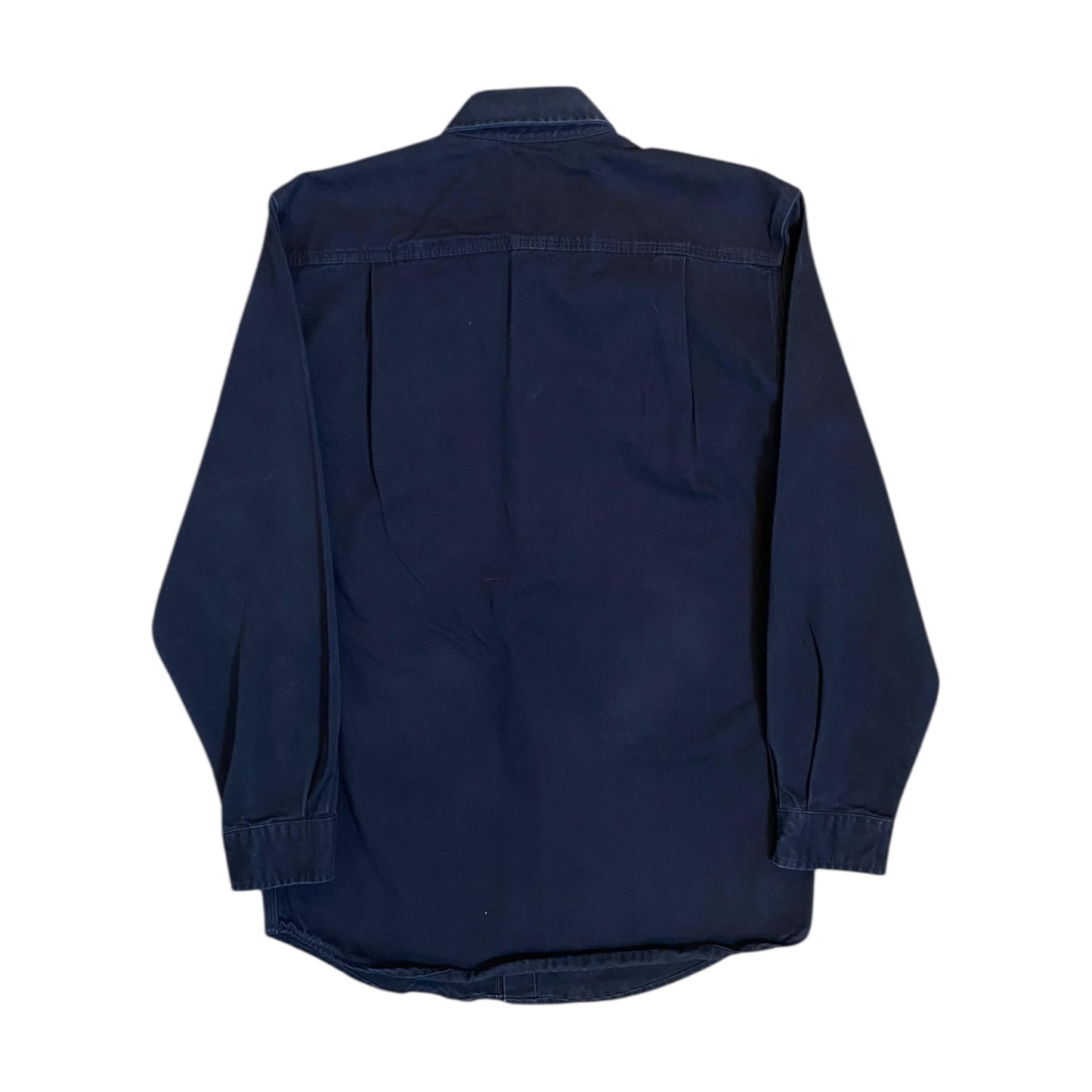 Carhartt Navy Button Up Long Sleeve Shirt