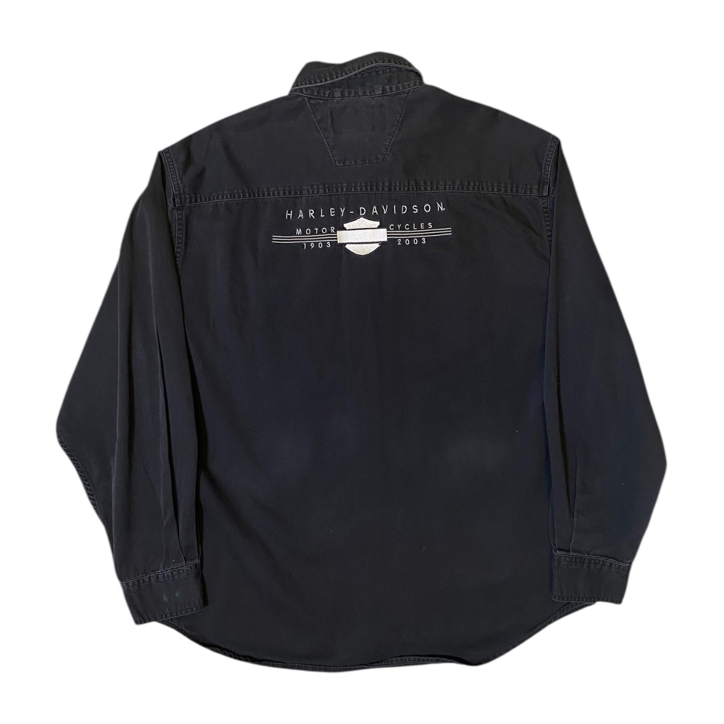Harley Davidson Black Button Up Shirt