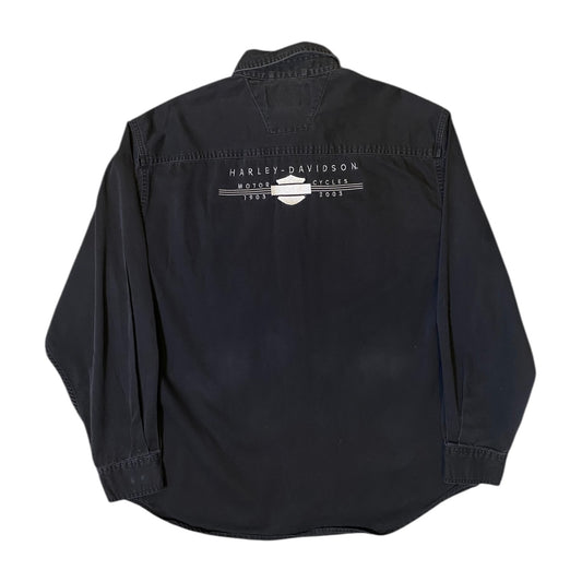 Harley Davidson Black Button Up Shirt